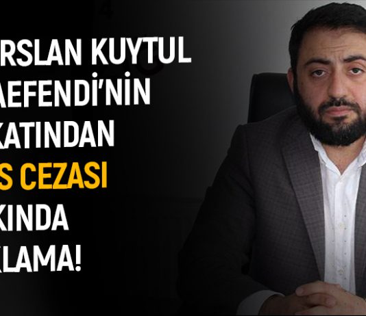 Alparslan Kuytul Hocaefendi'nin Avukatından Hapis Cezası Hakkında Açıklama!