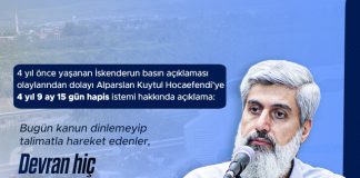 Alparslan Kuytul Hocaefendi'den Hapis Cezası Hakkında Açıklama