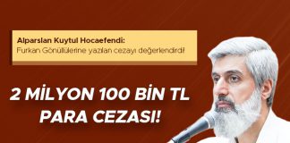 Furkan Vakfı ve Gönüllülerine Kesilen 2 Milyon 100 bin tl Para Cezası Hakkında!