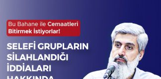 Selefi Grupların Silahlandığı İddiaları Hakkında Açıklama