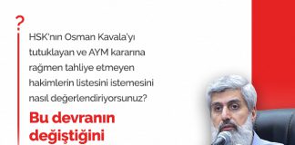 HSK'nın, Osman Kavala'yı Tutuklayan, Tahliyeye İtiraz Eden Hakim ve Savcıların Listesini İstemesi Hakkında