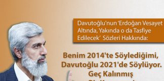 Davutoğlu'nun, Erdoğan Tasfiye Edilecek Sözleri Hakkında Değerlendirme