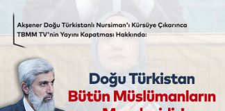 Akşener Doğu Türkistanlı Nursiman’ı Kürsüye Çıkarınca TBMM TV’nin Yayını Kapatması Hakkında