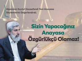 Yeni Anayasa Söylemleri Hakkında: Sizin Yapacağınız Anayasa Özgürlükçü Olamaz!