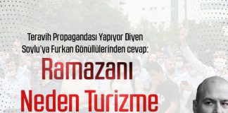 Teravih Propagandası Yapıyor Diyen Soylu’ya: Ramazanı Neden Turizme Feda Ettiniz?